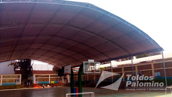Techado parabólico de 35x24x8m